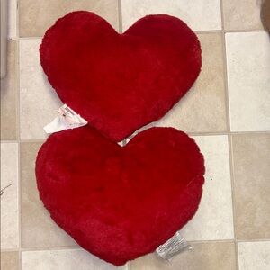 5/$8 Cozy Red Heart-Shaped Pillow